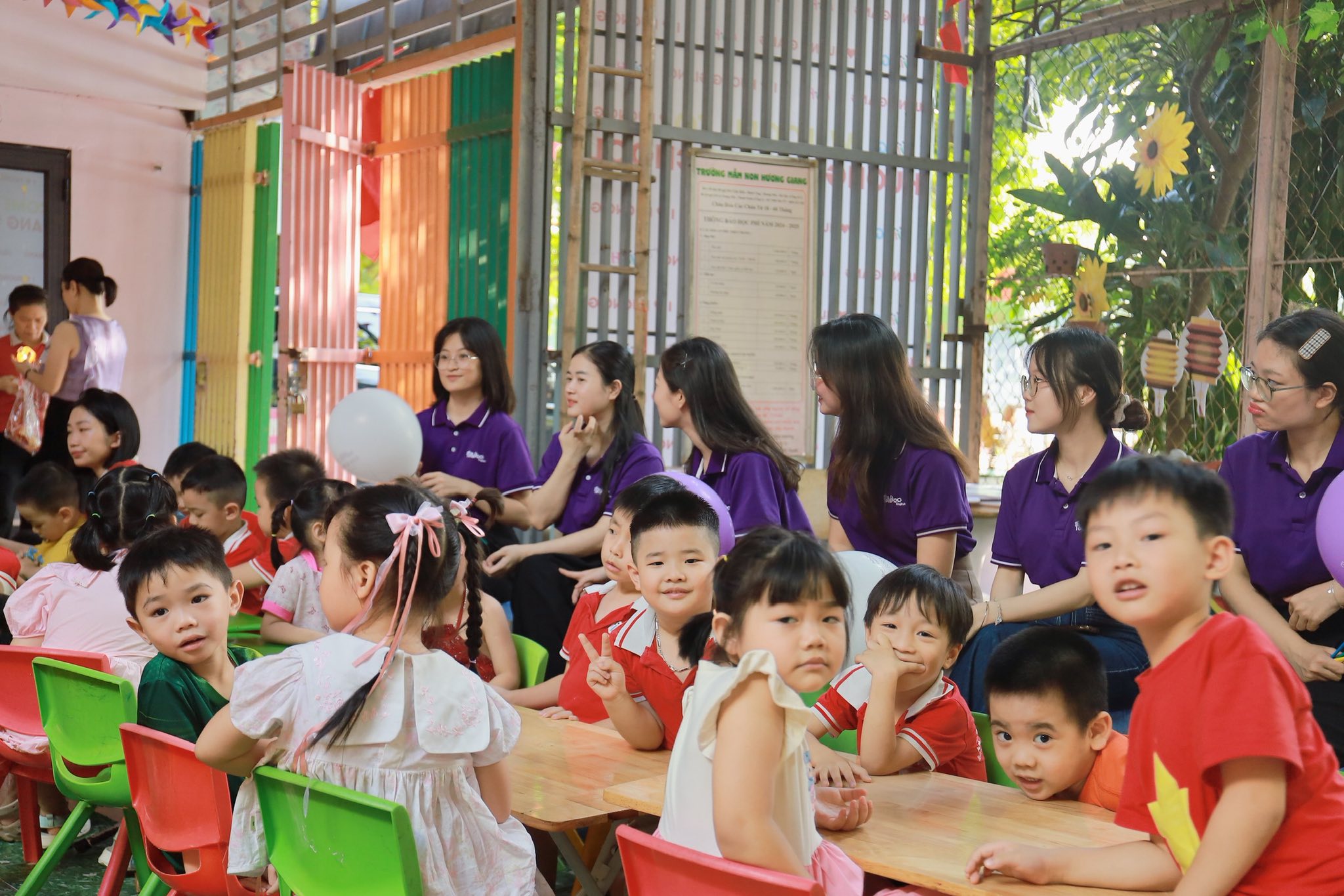 Không gian lớp học thực tế tại trường